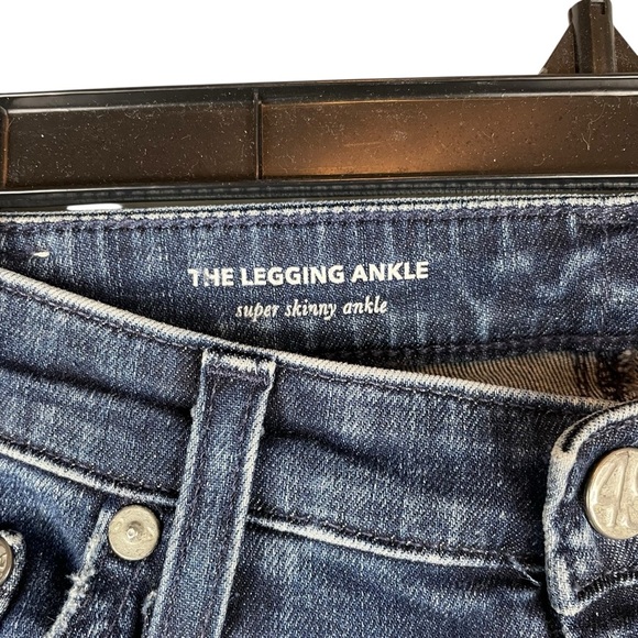 AG Adriano Goldschmied The Legging Ankle Jeans 27R Distressed Skinny Made in USA - Picture 5 of 9